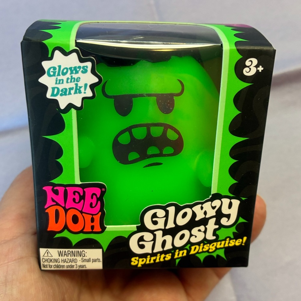 NeeDoh Glowy Ghost Squishy Toy - Green